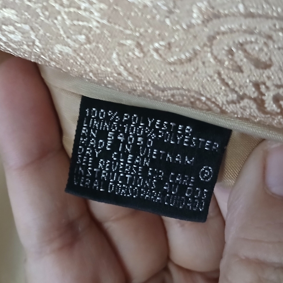 Kasper Gold Jacquard 2-piece Suit Jacket Skirt Size 12 - Picture 15 of 15